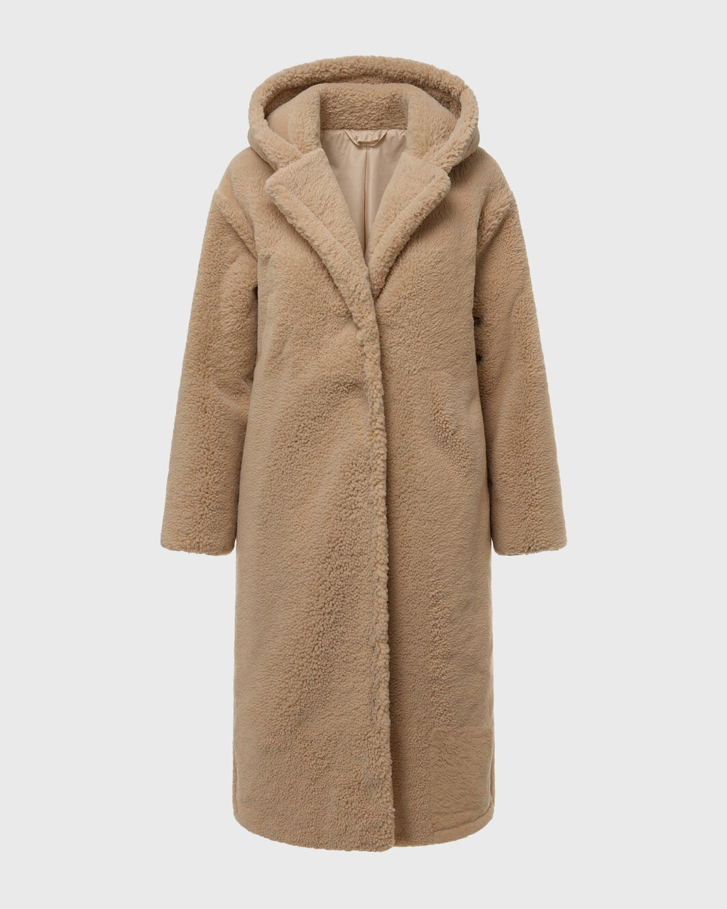 Women's Tailored Wool-Blend Coat with Button Front