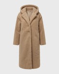 Women's Tailored Wool-Blend Coat with Button Front