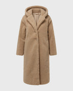 Women's Tailored Wool-Blend Coat with Button Front