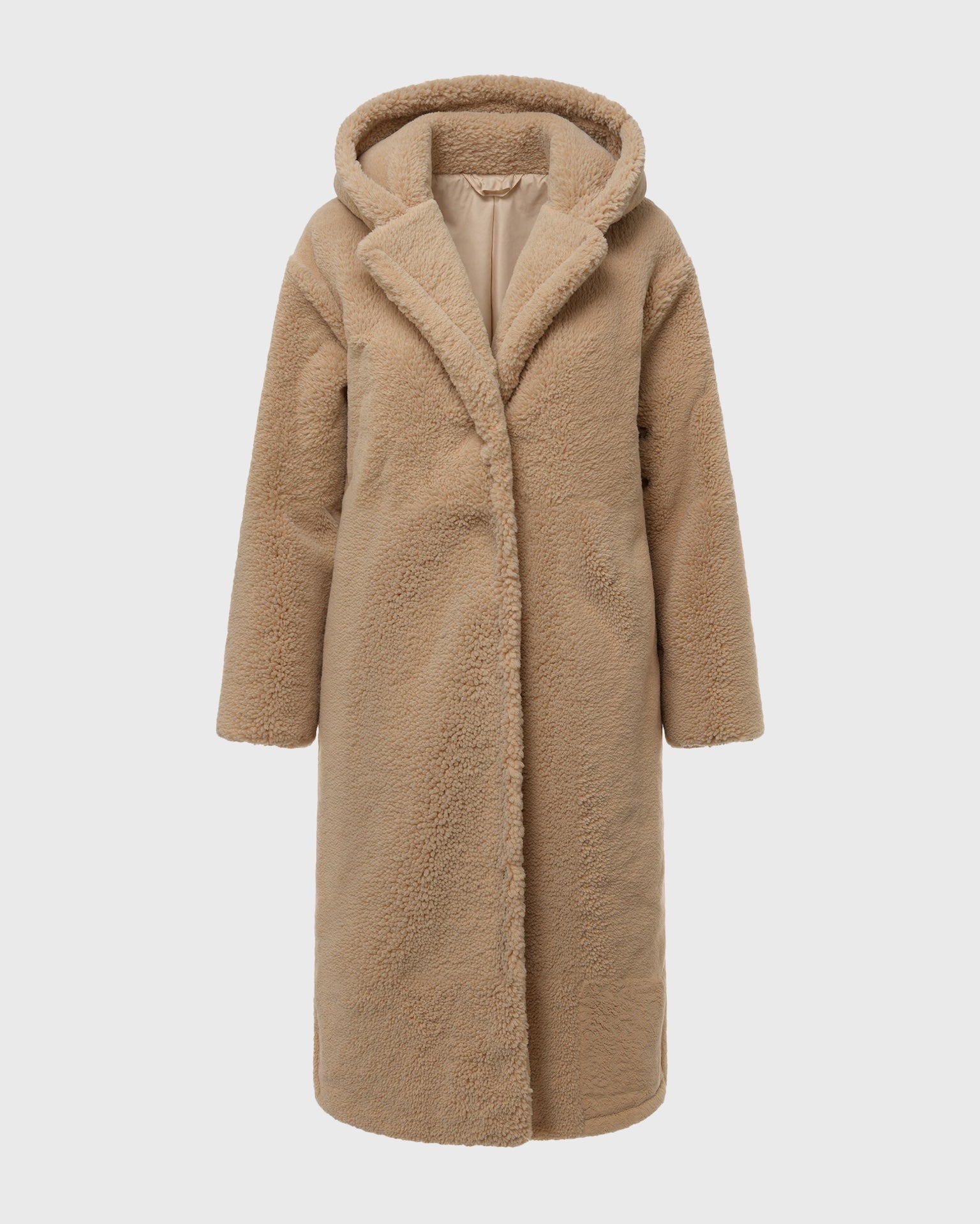 Women's Tailored Wool-Blend Coat with Button Front