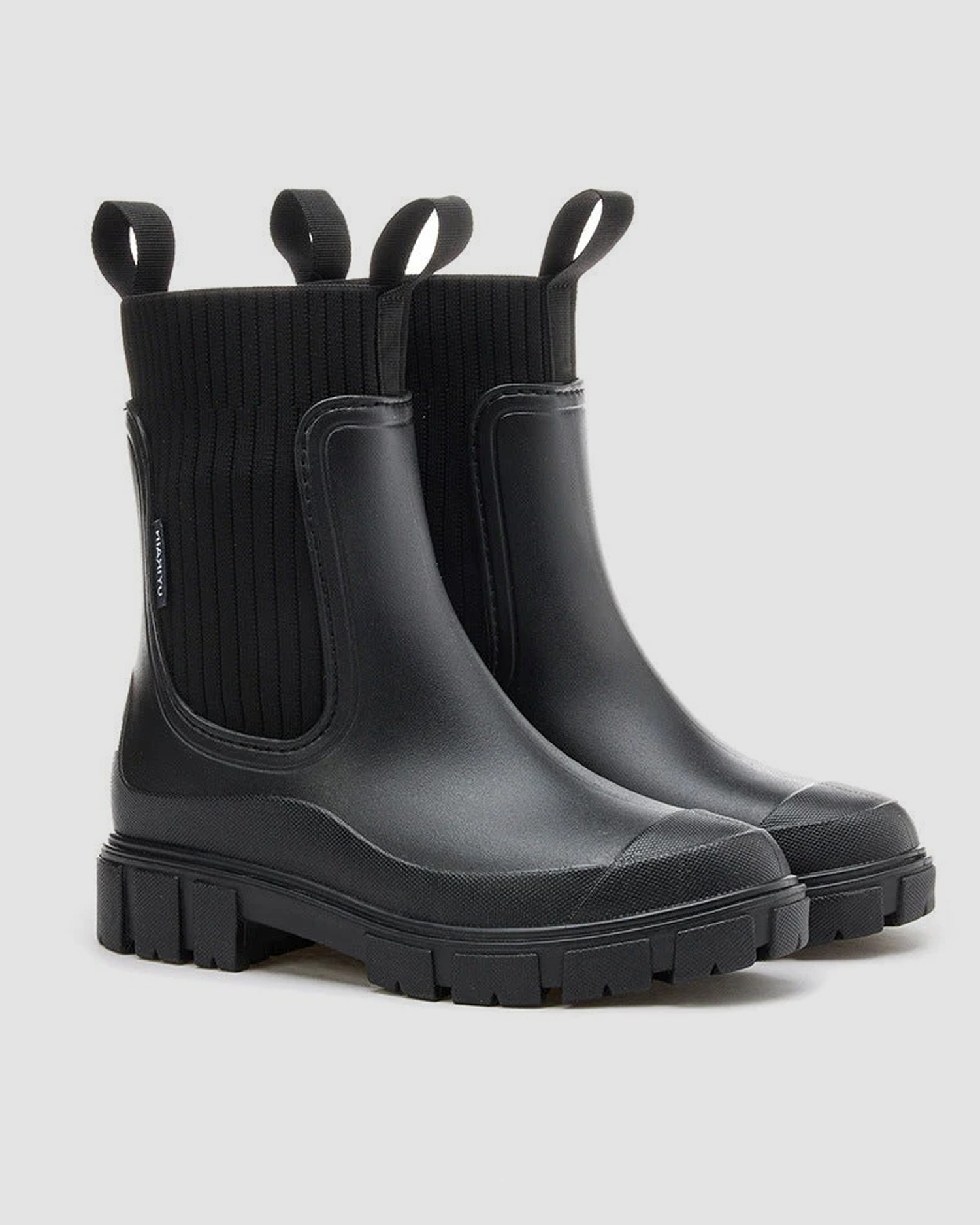 Women's Mid-Calf Water-Resistant Wellington Boots with Textured Sole