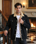 Men's Clean-Cut Winter Jacket with Practical Pockets