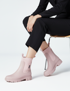 Women's Mid-Calf Water-Resistant Wellington Boots with Textured Sole