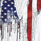 Women's American Flag Tank Top with Crew Neck