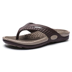 Men's Athletic Thong Sandals with Textured Footbed