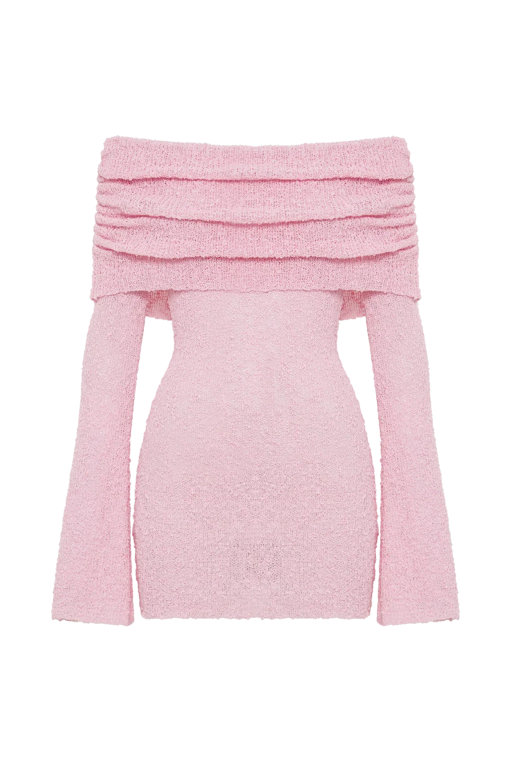 Pink Off Shoulder Mini Dress