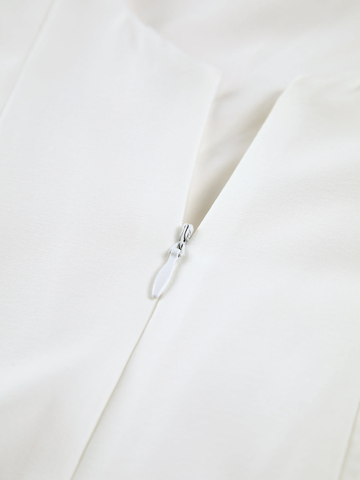 White Backless Midi Dress