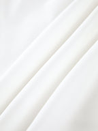 White Backless Midi Dress