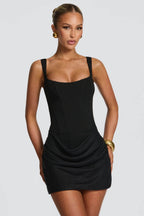 Women's Bodycon Mini Dress with Corset Bodice
