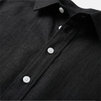 Men's Lightweight Summer Shirt with Classic Collar and Button Placket