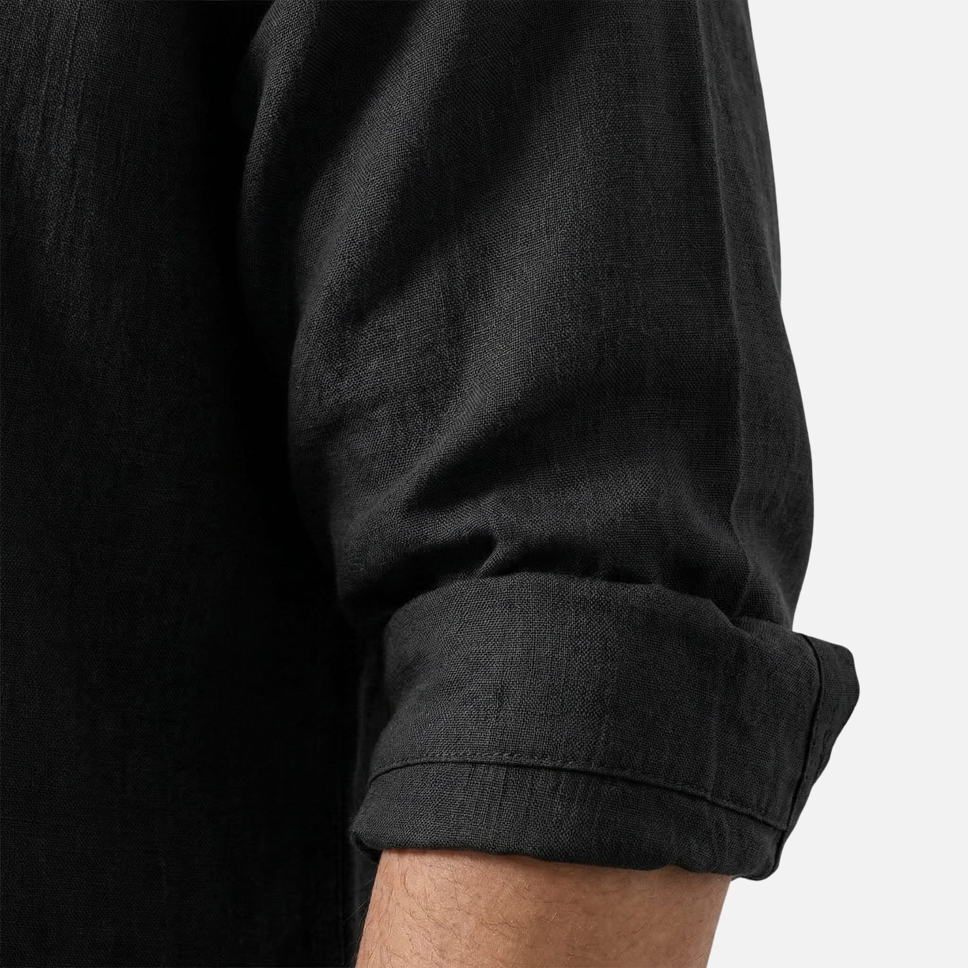 Men's Lightweight Summer Shirt with Classic Collar and Button Placket
