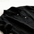 Men's Lightweight Summer Shirt with Classic Collar and Button Placket
