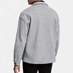 Men's Brushed Shirt Jacket with Flap Chest Pockets
