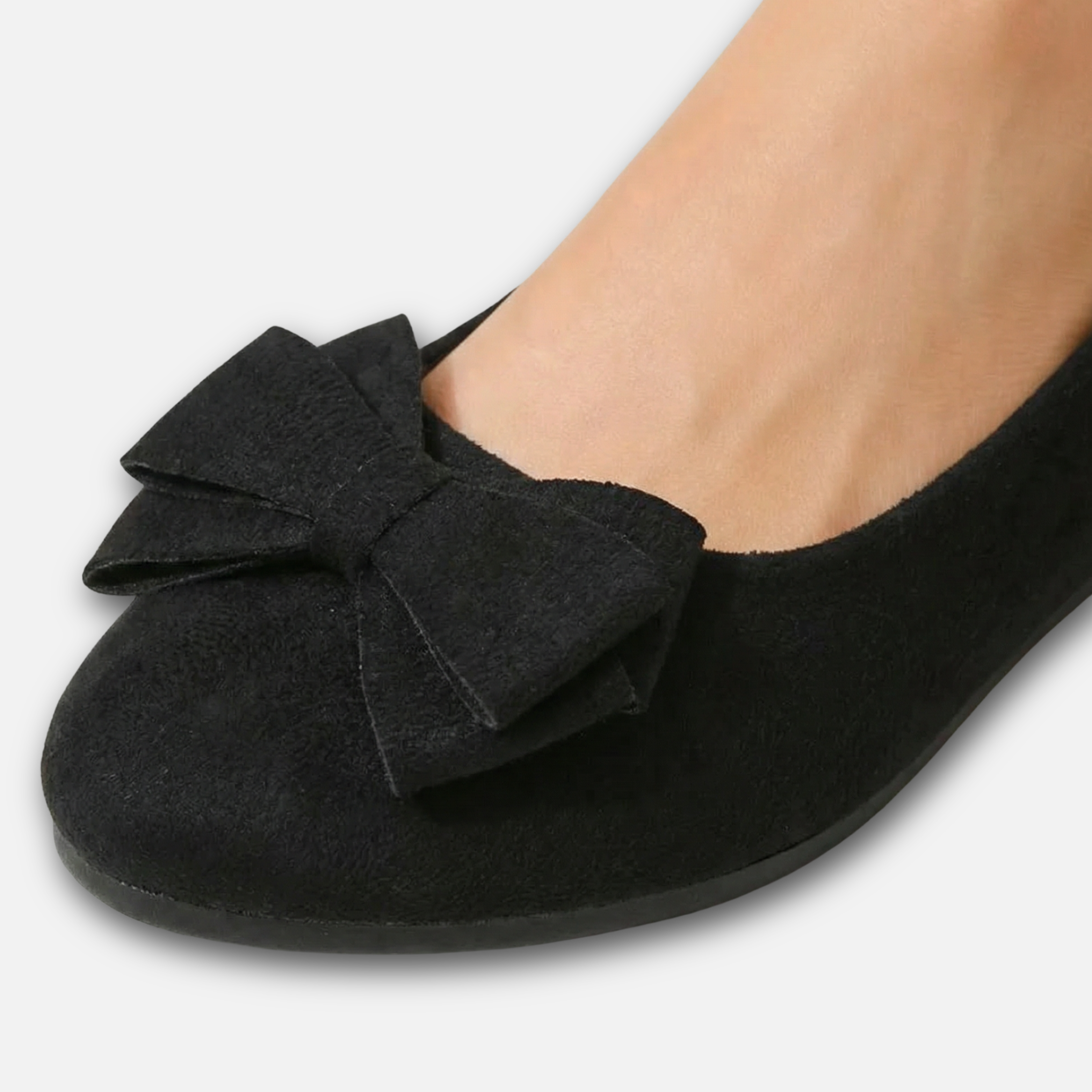 Women's Bow Detail Loafers with Rounded Toe