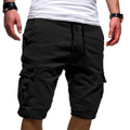 Men's Relaxed Cargo Shorts with Lightweight Drawstring Waist