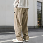 Men's Relaxed Corduroy Pants with Drawstring Waist