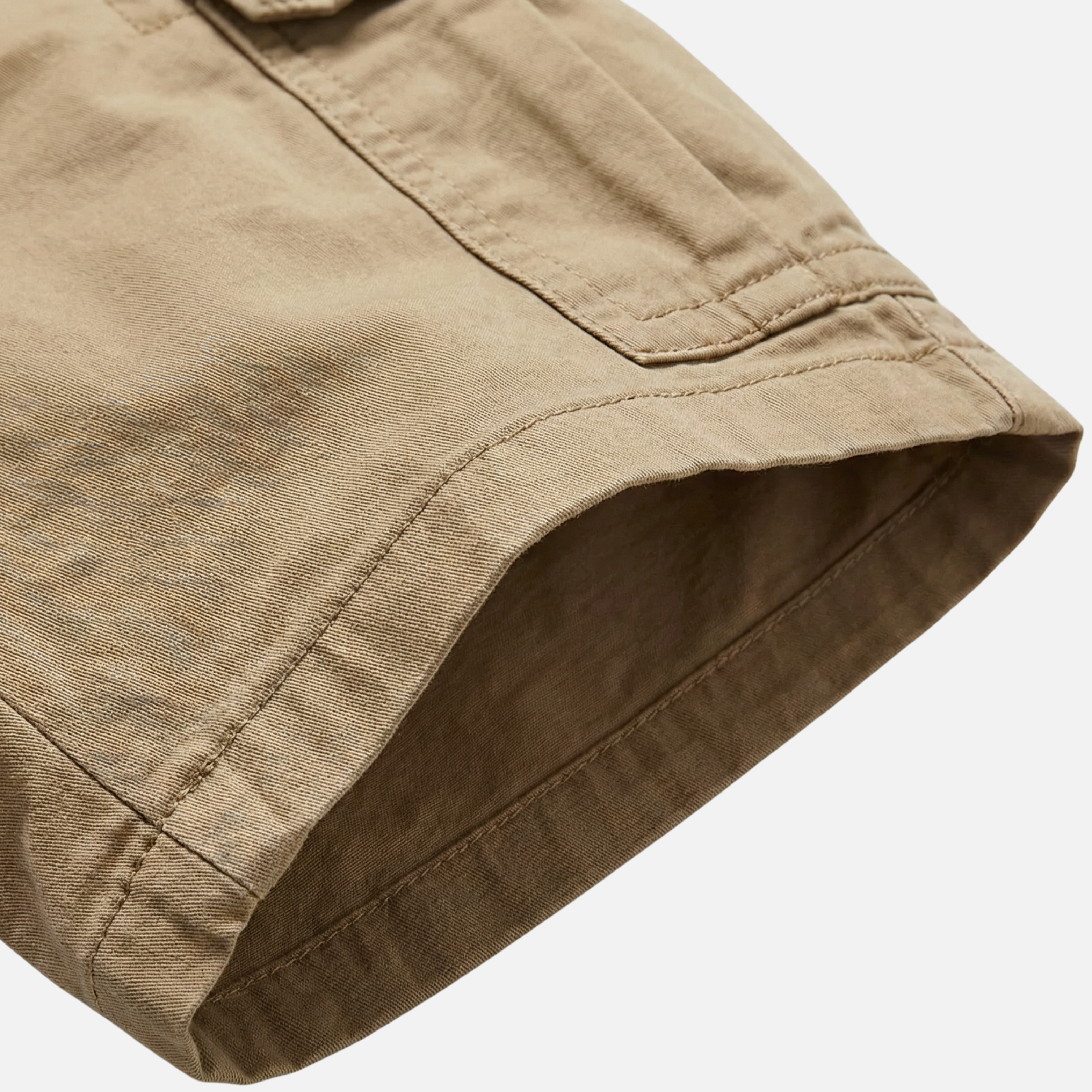 Men's Relaxed Cotton Cargo Shorts with Flap Pockets