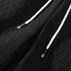 Men's Relaxed Knit Shirt and Shorts Set with Drawstring Waist
