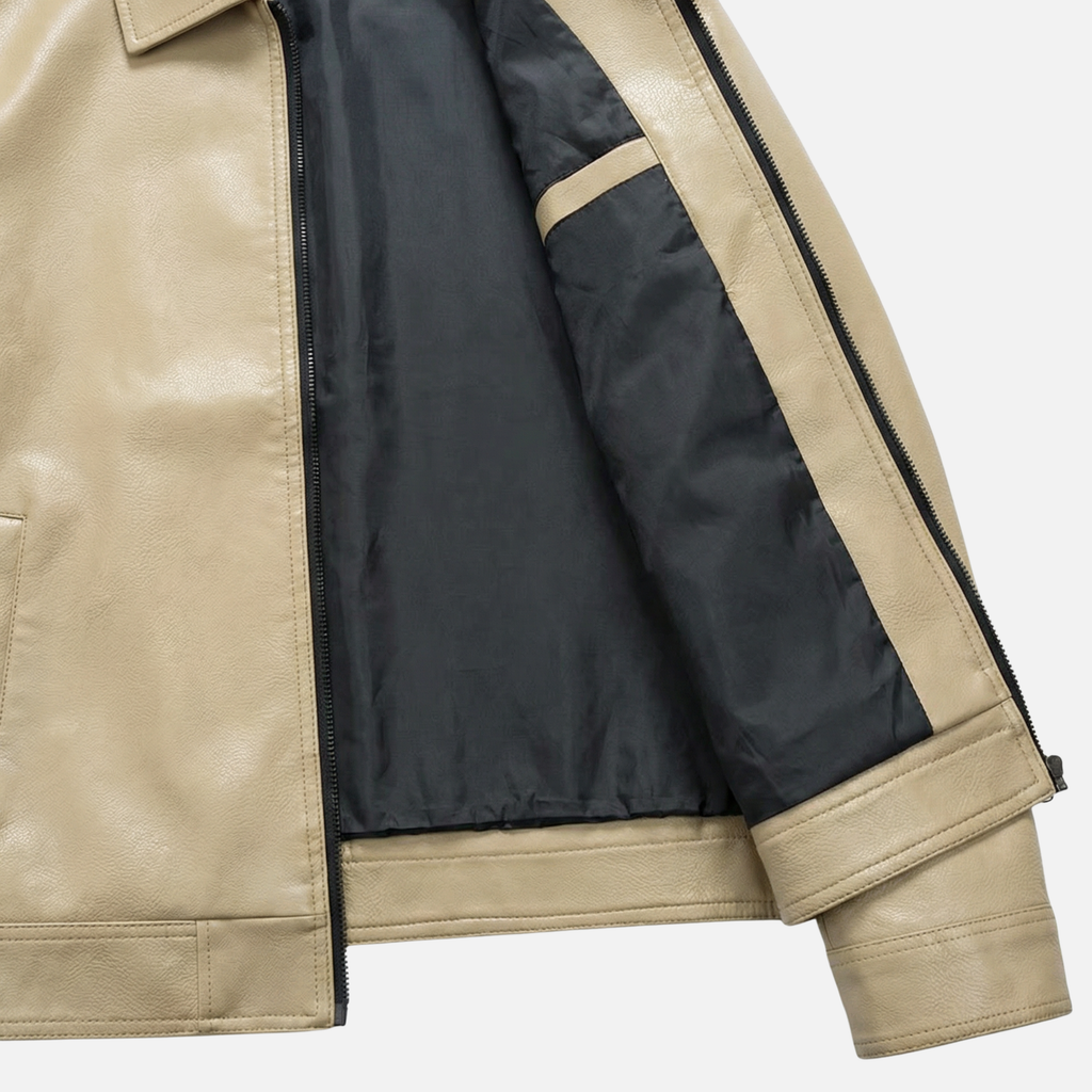 Men's Classic Bomber Jacket with Zip Pockets
