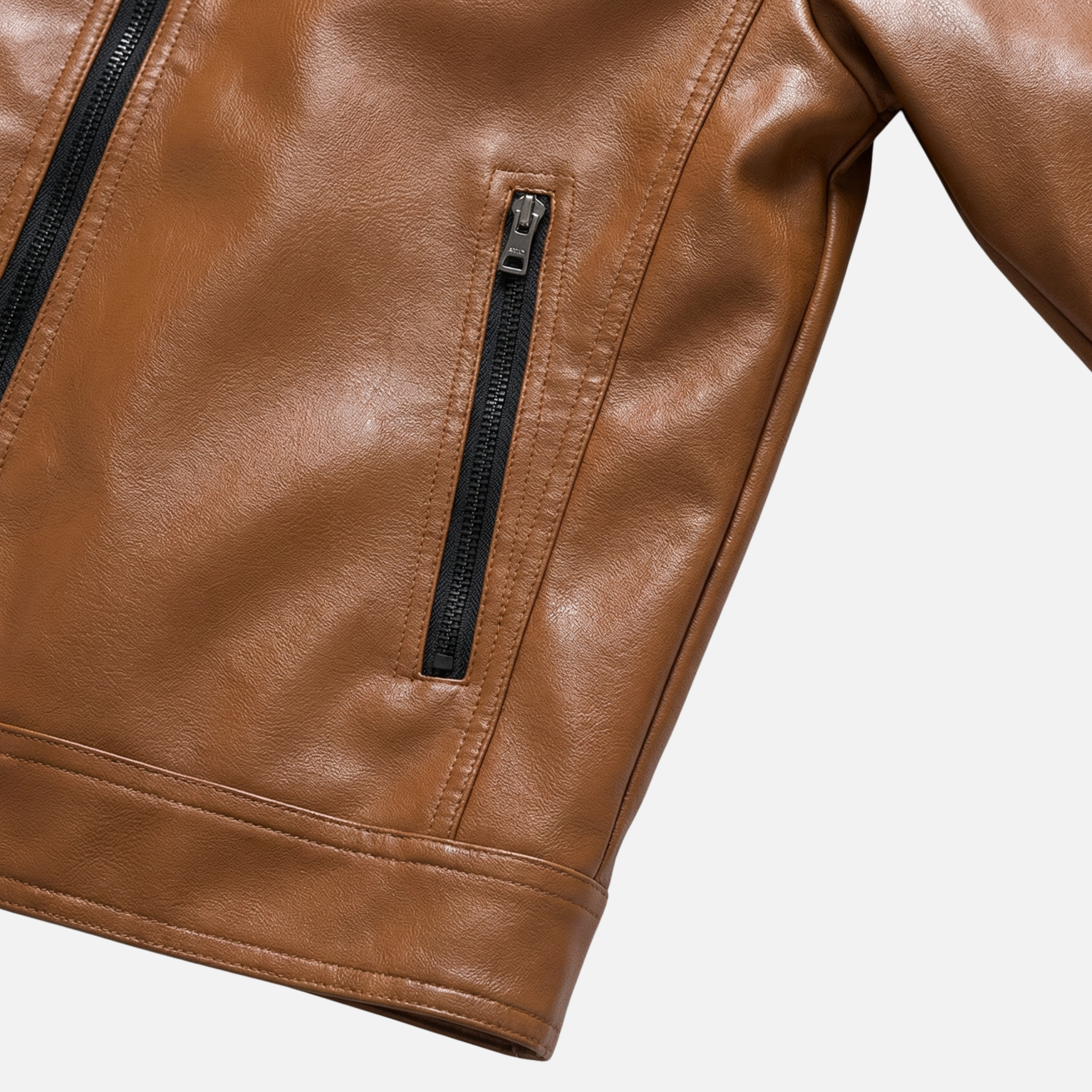 Men's Classic Bomber Jacket with Zip Pockets