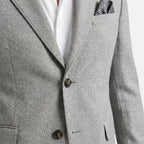 Men's Textured Two-Piece Suit with Notched Lapels