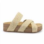 Women's Platform Sandals with Braided Straps