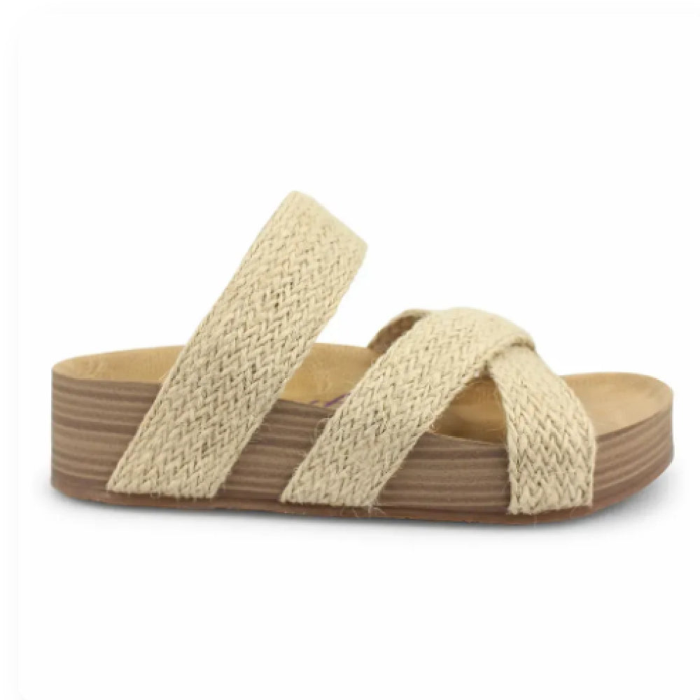 Women's Platform Sandals with Braided Straps