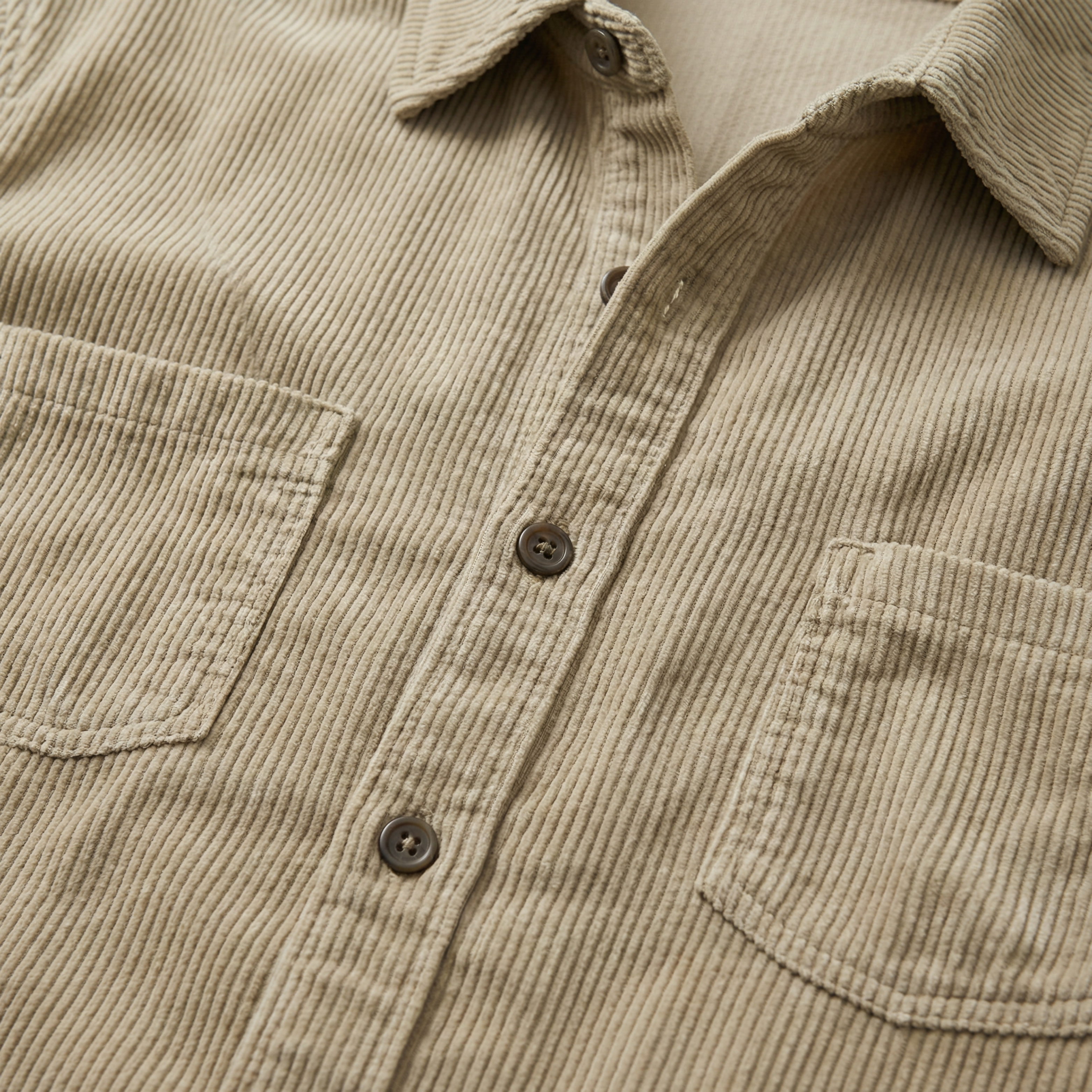 Men's Burgundy Corduroy Cotton Overshirt with Chest Pockets