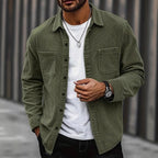 Men's Corduroy Overshirt with Chest Pockets