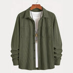 Men's Corduroy Overshirt with Chest Pockets