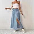 Women's Flowing Maxi Skirt with Floral Print