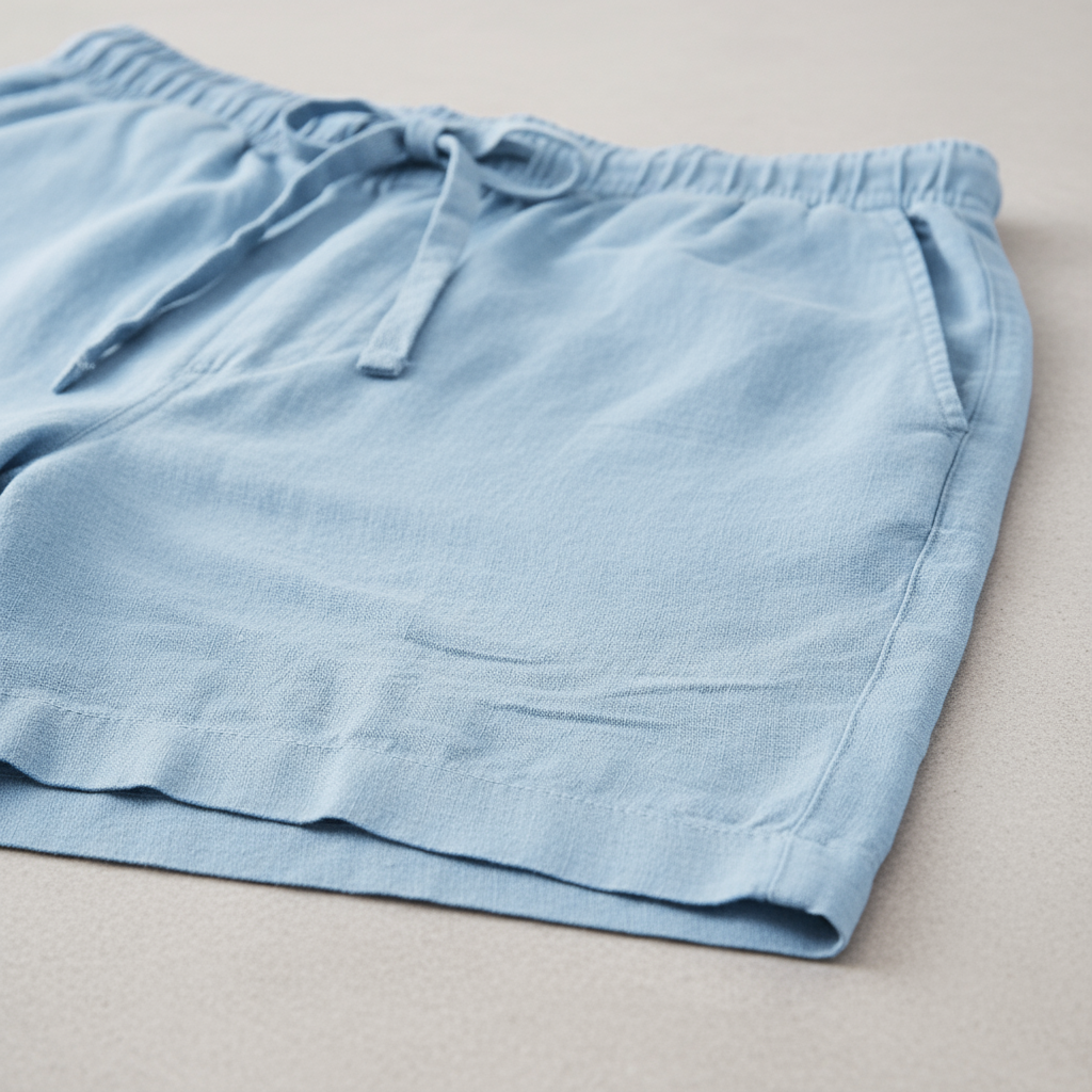 Men's Relaxed Cotton Shorts with Drawstring Waist