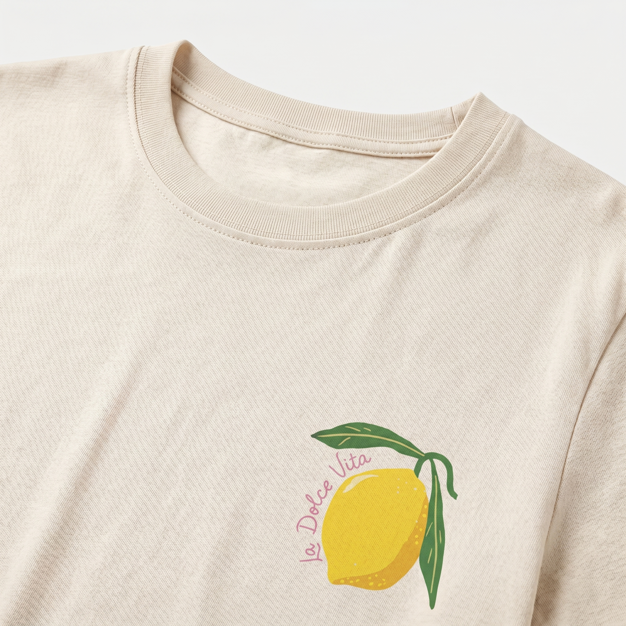 Women's Cotton T-Shirt with Summer Graphic Print