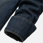 Men's Modern Denim Shirt with Button-Up Front and Chest Pockets