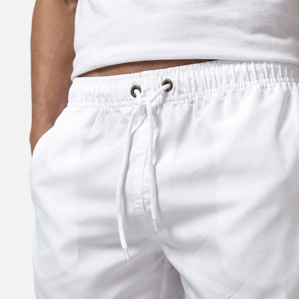 Men's Drawstring Swim Shorts with Side Pockets
