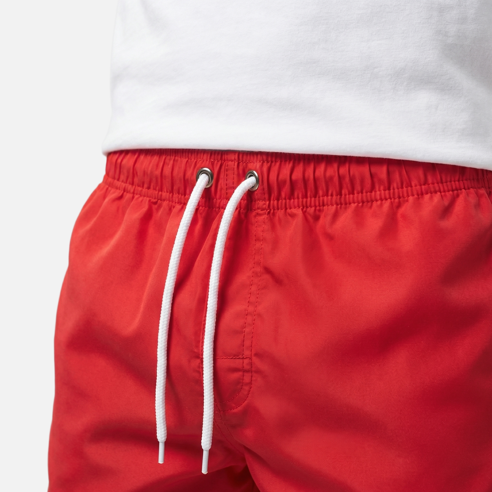 Men's Drawstring Swim Shorts with Side Pockets