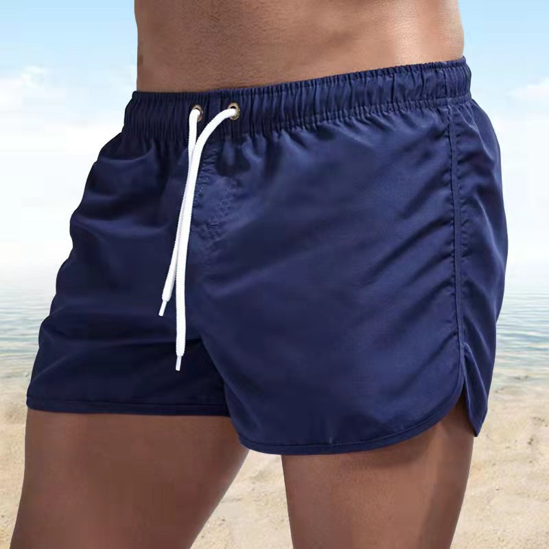 Men's Drawstring Swim Shorts with Side Pockets