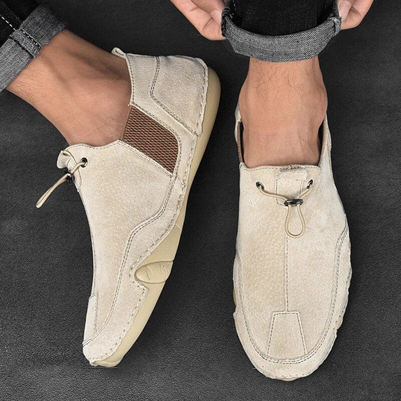 Men's Slip-On Sneakers with Elastic Laces
