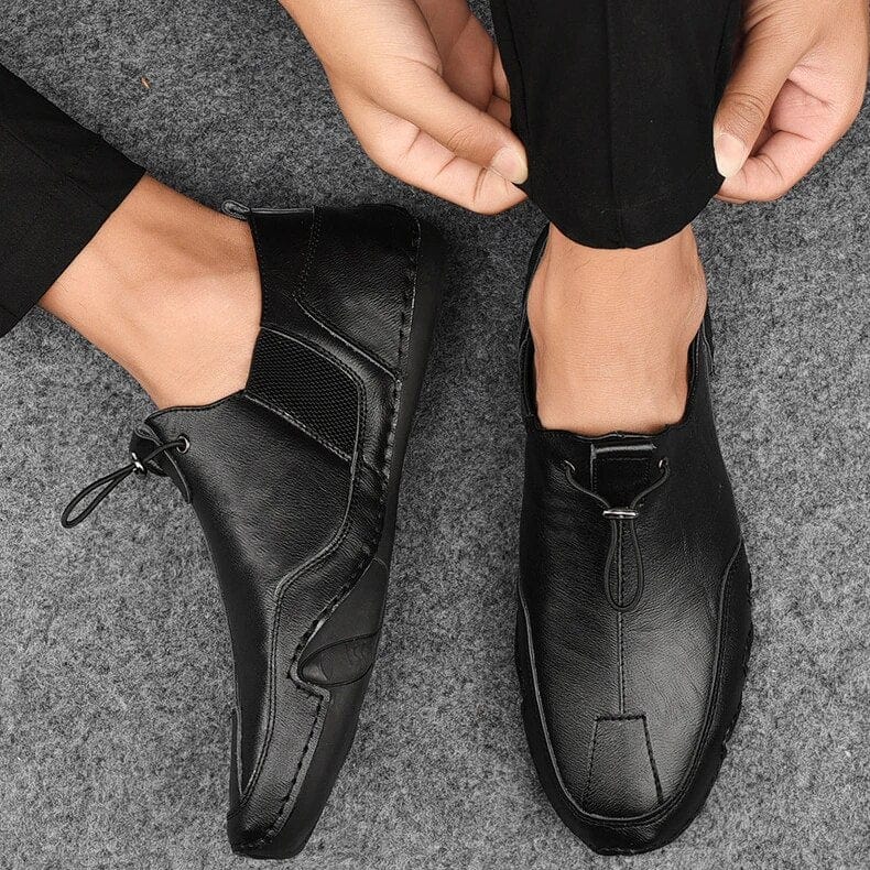 Men's Slip-On Sneakers with Elastic Laces