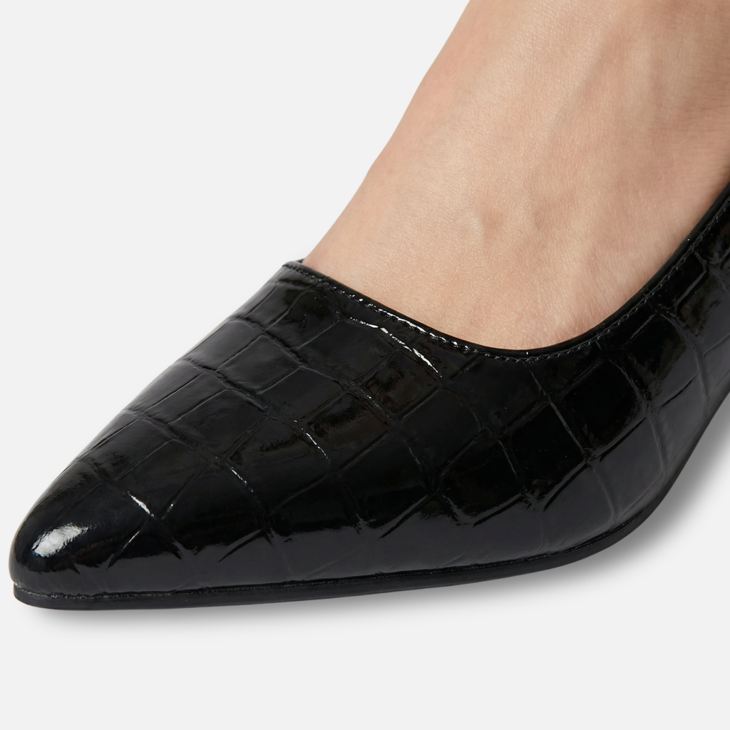 Women's Pointed-Toe Slingback Pumps with Block Heel