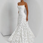 Women's Floral Maxi Dress with Cowl Neck