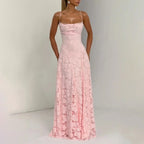 Women's Floral Maxi Dress with Cowl Neck