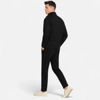 Men's Fitted Tracksuit with Zip-Up Jacket and Drawstring Pants