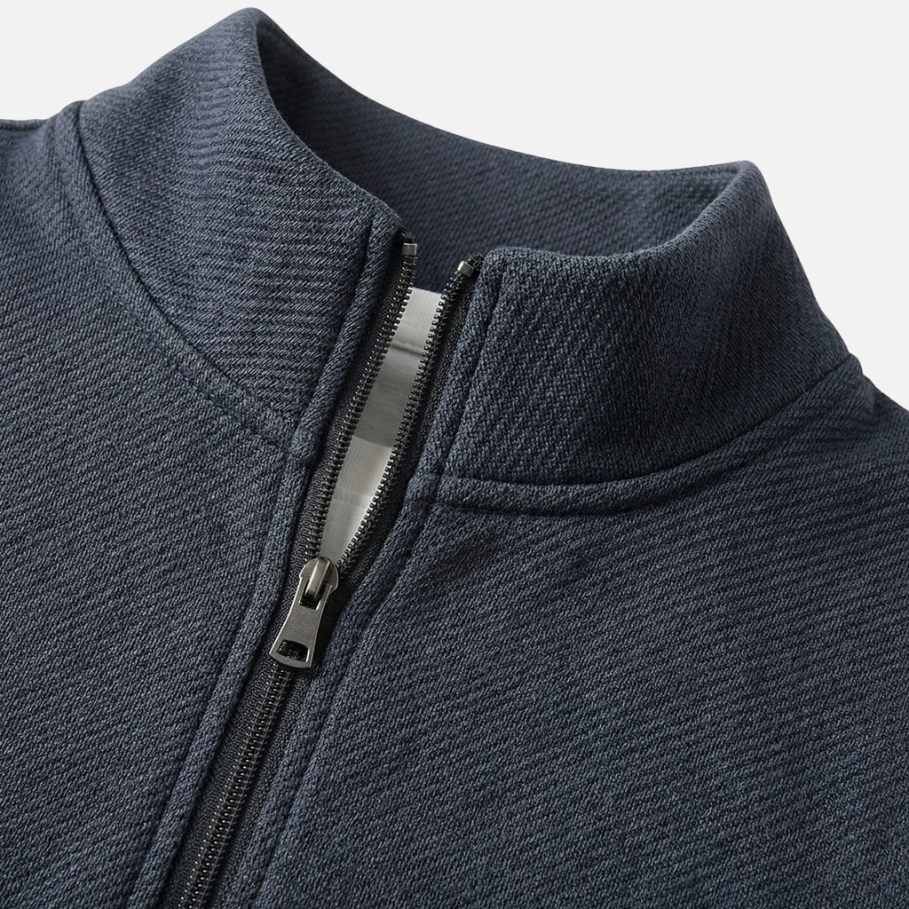 Men's Fitted Tracksuit with Zip-Up Jacket and Drawstring Pants