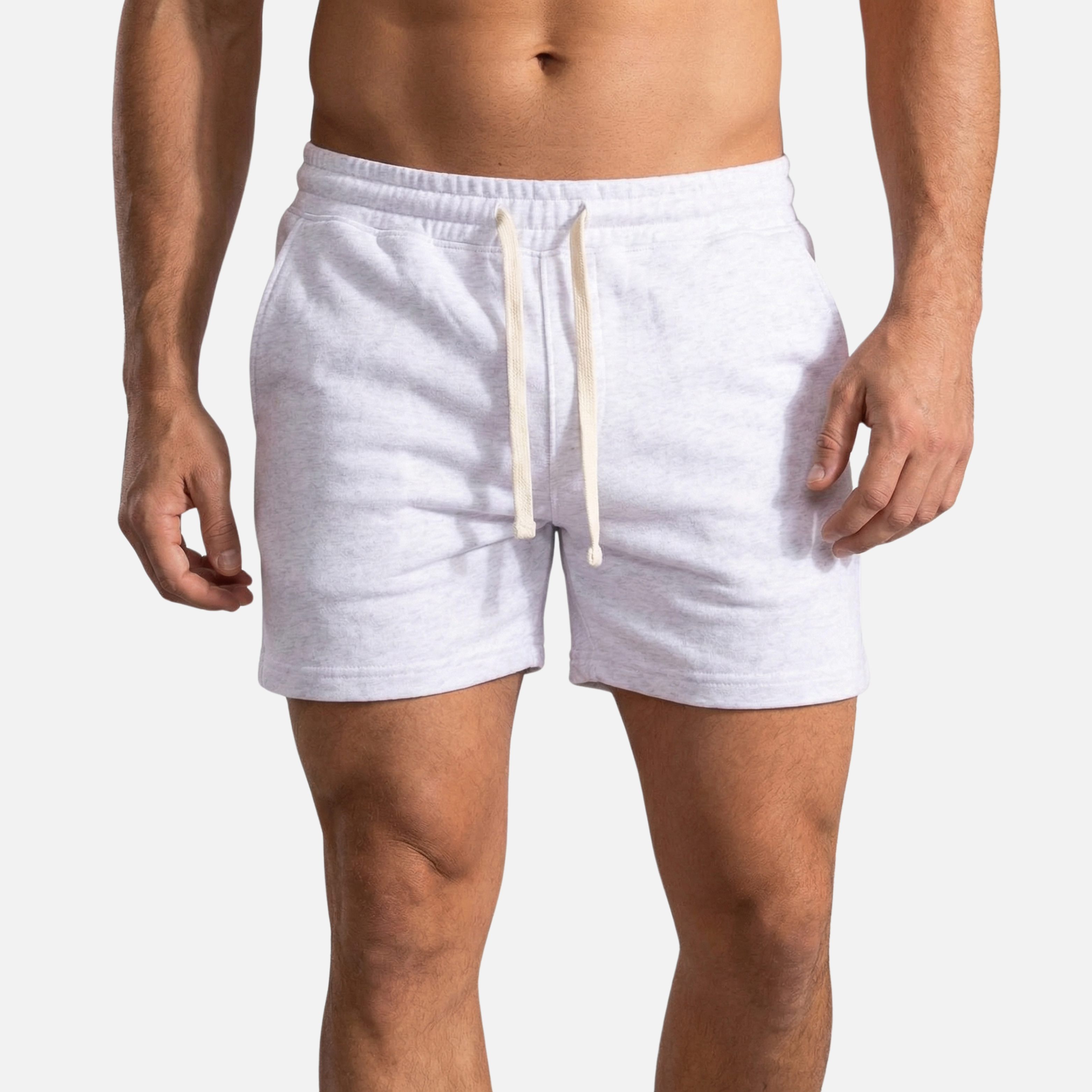 Men's Modern Fleece Sweat Shorts with Drawstring Waist