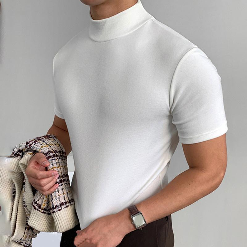 Men's Modern Stretch T-Shirt with Round Neckline