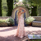 Women's Flowing Chiffon Maxi Dress with Halter V-Neck