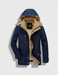 Men's Thick Hooded Winter Coat with Deep Pockets