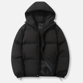 Women's Insulated Hooded Padded Jacket with Zip Closure