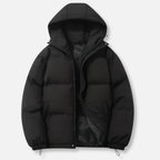 Women's Insulated Hooded Padded Jacket with Zip Closure